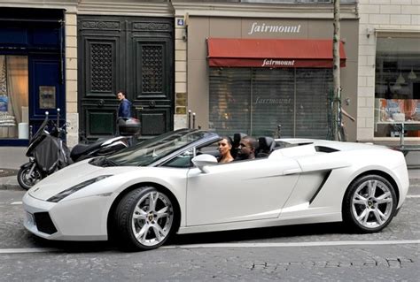 Kim And Kanye: Sightseeing Through Paris In A Lamborghini | Celebrity Cars Blog