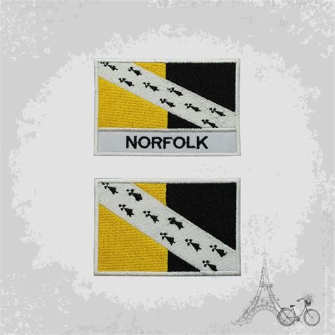 NORFOLK UK County Flag Embroidered Iron on Patch Sew on Badge - Etsy