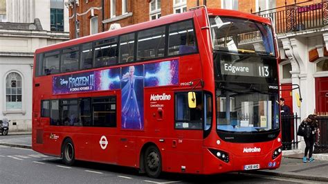 London Buses - Route 113 - Edgware Station to Oxford Circus - YouTube