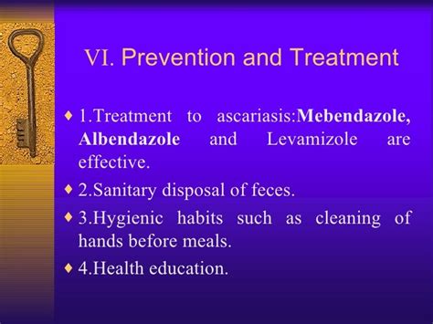 ascaris lumbricoides treatment and prevention