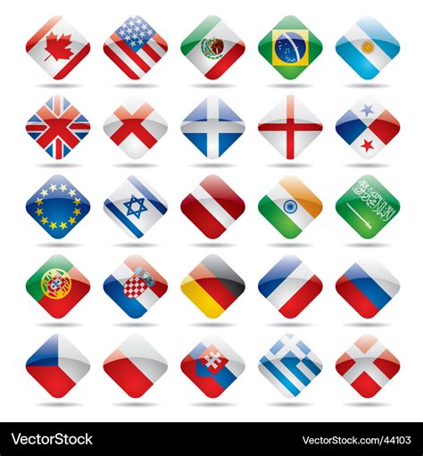 World flag icons Royalty Free Vector Image - VectorStock