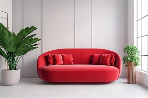 Premium Photo | Interior background design decor red living room room ...