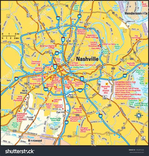 Nashville Tennessee Airport Map