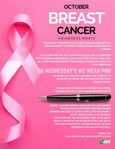 October is Breast Cancer Awareness Month! – University Laboratory School