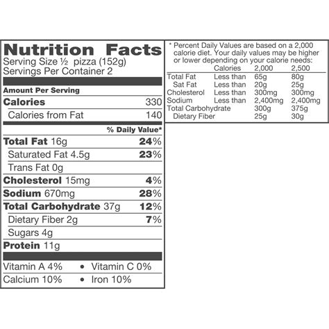 35 Totino's Pepperoni Pizza Nutrition Label - Labels Database 2020