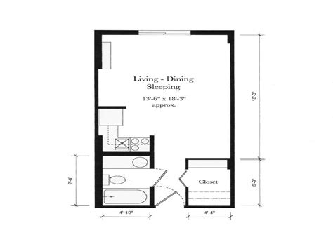 Apartment Studio Floor Plan Simple Floor Design Studio Apartment Floor S 350 Sq Ft | Studio ...