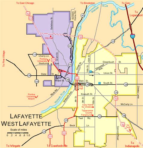 Lafayette Indiana Zip Code Map - Map