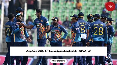 Asia Cup 2023 Sri Lanka Squad, Schedule - Players List