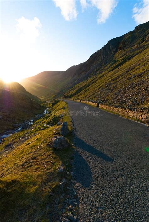 Honister Pass during Sunset Stock Image - Image of united, mountain: 33822901