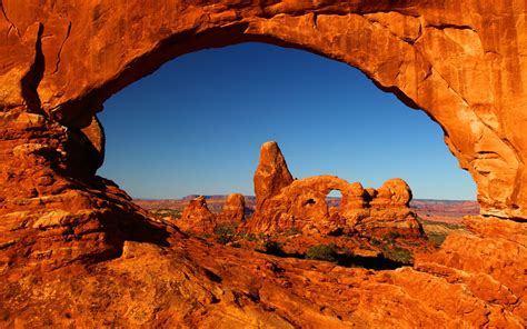 Wallpaper USA, arch, Utah, Arches National Park, Double O Arch, Double O Arch in Arches National ...