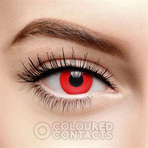 Red Blood Halloween Daily Coloured Contacts, Scary Vampire Lens