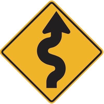 Winding Road Sign (Meaning, Shape, Color)