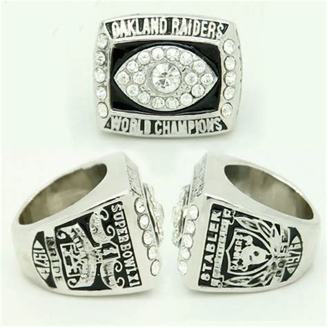 Replica Football Ring 1976 Oakland raiders Super Bowl Championship Ring ...