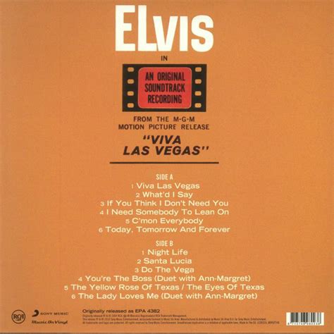 Elvis PRESLEY Viva Las Vegas (Soundtrack) (remastered) Vinyl at Juno Records.