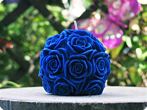 Blue Candles, Blue Table Decor, Dark Blue Decor, Decorative Candles ...