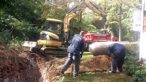 Propane Tank Installation - 500 Gallon In-Ground Tank - YouTube