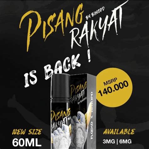 Jual PISANG RAKYAT 60ML PISANG RAKYAT ORIGINAL by BIMOPD | Shopee Indonesia