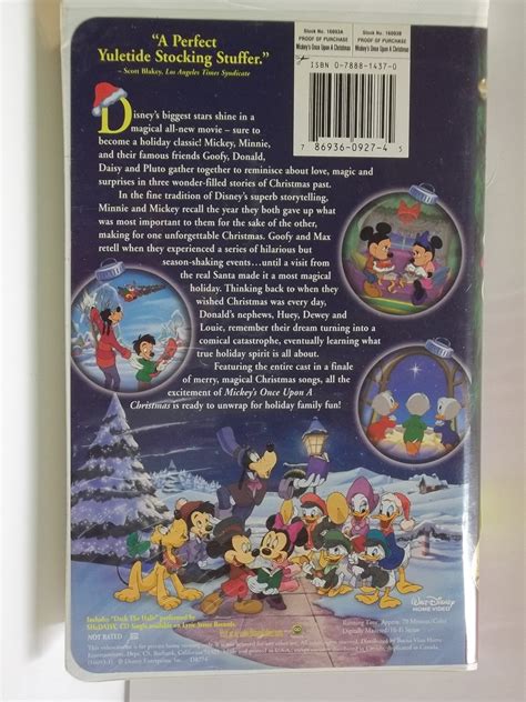 Mickey's Once Upon A Christmas(Used VHS)Animated 70 minutes CC - Preston's Used Items