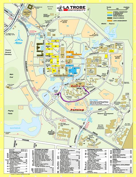 La Trobe University Campus Map - United States Map