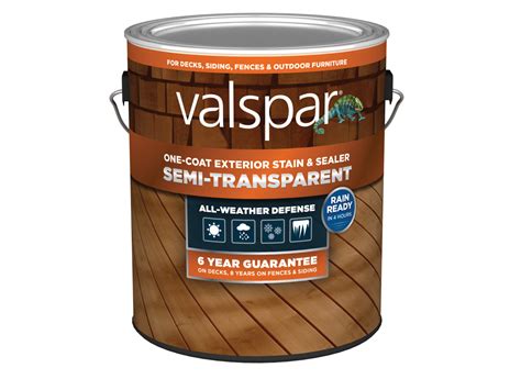 Valspar One-Coat Semi-Transparent (Lowe's) Wood Stain Review - Consumer Reports