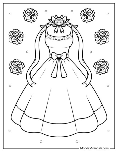 20 Dress Coloring Pages (Free PDF Printables), 46% OFF