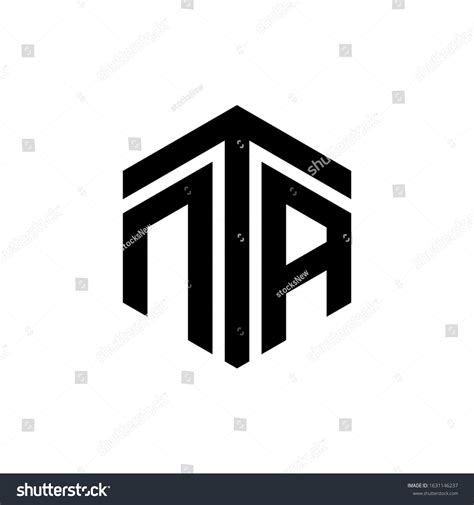 Nta Letter Logo Design Polygon Monogram Stock Vector (Royalty Free ...