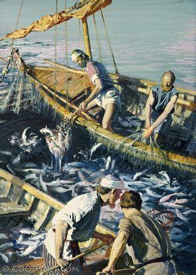 Luke 5: fishermen | Bible pictures, Bible art, Bible illustrations