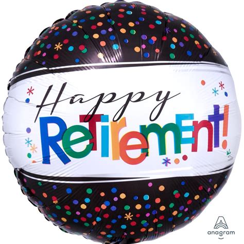 Happy retirement std foil balloon