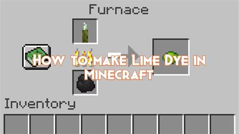 How to make Lime Dye in Minecraft - Pillar Of Gaming