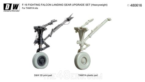 F-16 landing gear set (heavyweight) for Tamiya Detail & Wonder 480616 1:48