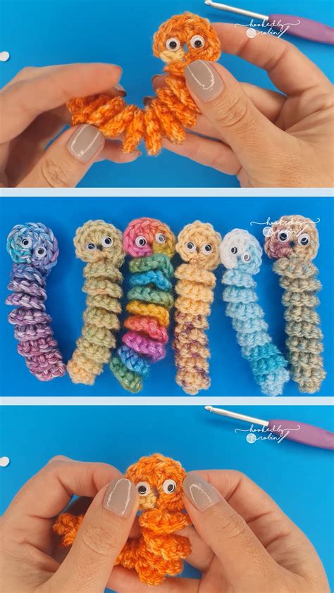 Crochet Amigurumi Worry Worm