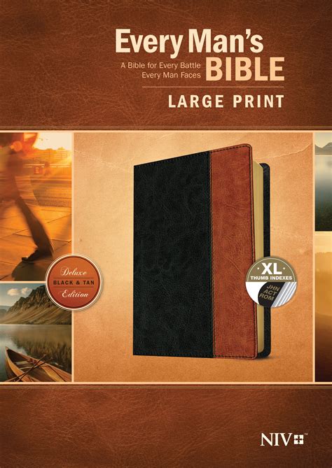 Every Man's Bible NIV, Large Print, TuTone (9781496433534) | Free ...