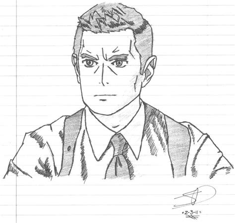 Anime!Lassiter Drawings - Detective Carlton Lassiter Fan Art (20474252 ...