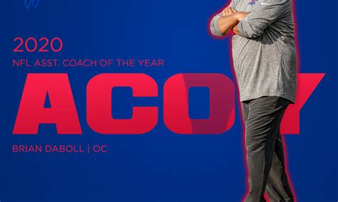 Bills offensive coordinator Brian Daboll wins Assistant Coach of /Year