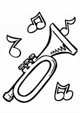 A Trumpet sketch template