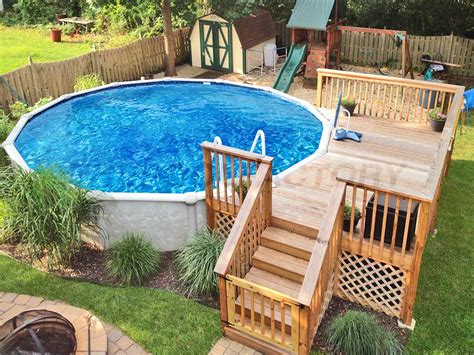 Incredible Above Ground Pool Deck Ideas On A Budget References