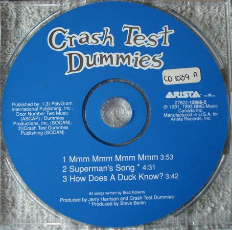 Crash Test Dummies - Mmm Mmm Mmm Mmm Importado Usa | MercadoLibre