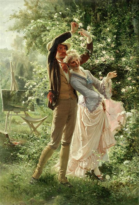 The lovers Painting by Alexandre Auguste Rose - Fine Art America