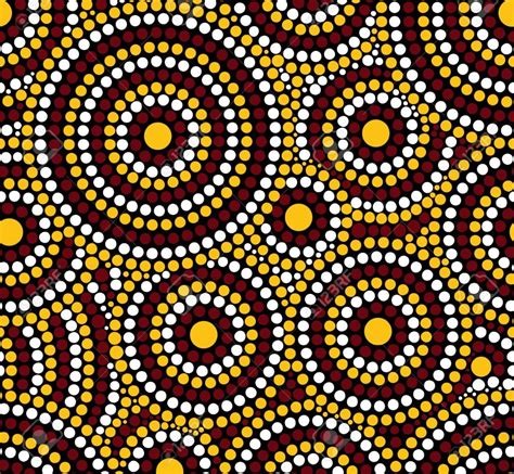 Aboriginal Art Dot Border