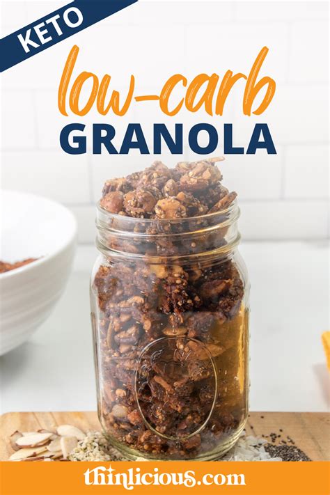 Low-Carb Granola: Easy Grain-Free Breakfast - Thinlicious