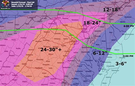 Winter Storm Update – Final Snowfall Forecast – Maryland Weather