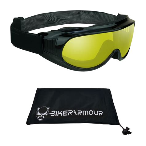 Motorcycle Fit Over Rx Glasses Goggles Yellow Safety Polycarbonate lens. - Walmart.com