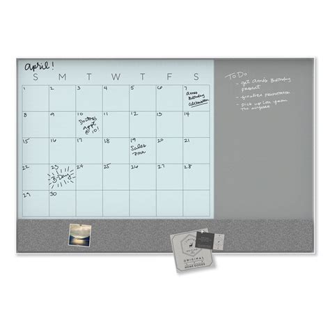 Glass Whiteboard Calendar - Kelsy Mellisa