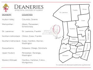 Deaneries of the Diocese - Episcopal Diocese of Albany