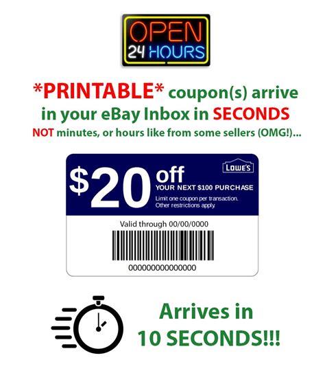 Lowes Coupons 20 Free Printable - Free Printable