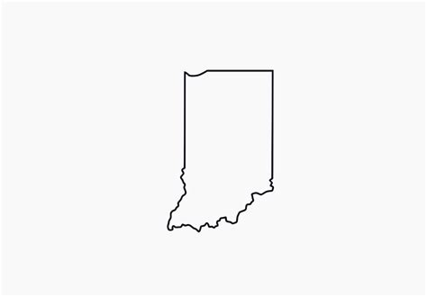 Indiana SVG Indiana Outline Svg Indiana SVG Outline of Indiana Svg ...