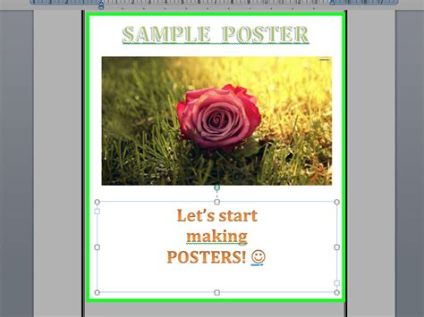 How to Make a Poster Using Microsoft Word: 8 Steps (with Pictures)