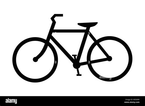 Black bicycle silhouette' Stock Photo - Alamy