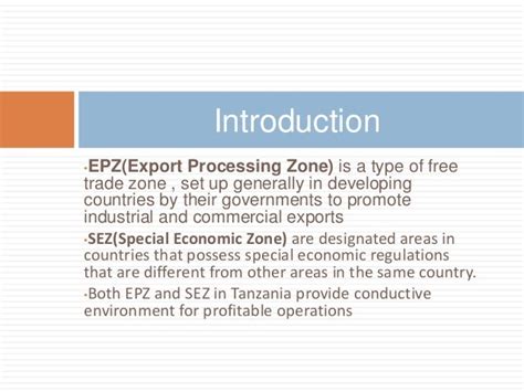 The Role of EPZ and SEZ in Poverty