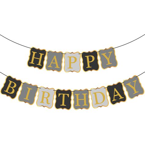 Buy Big 10 Feet Happy Birthday String Banner -NO DIY, Large 8 Inch ...